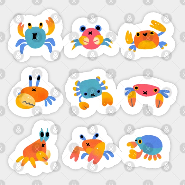 Crab Sticker by pikaole